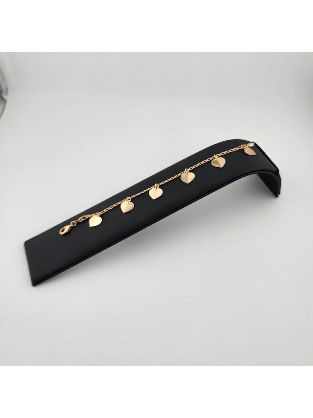 Brand New Brazilian 18k Gold Filled Multi Hearts Bracelet